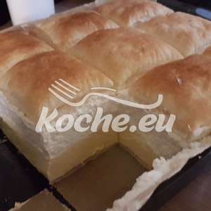 Blätterteig mit Vanille Pudiding