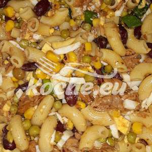 Nudelsalat und als Nachtisch griechischer Joghurt