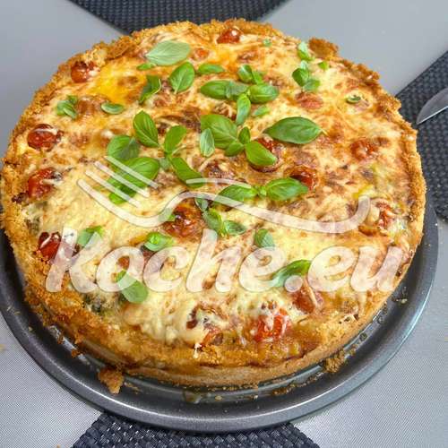 Quiche mit Spinat und Kirschtomaten