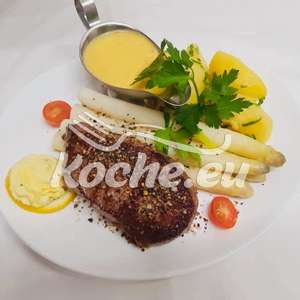 Rumpsteak mit Spargel