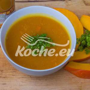 Vegane Kürbissuppe mit Sanddornsaft