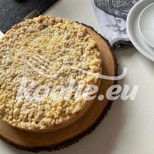 Apfelkuchen mit Pudding