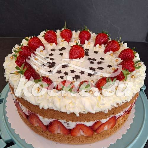 Erdbeer Quark-Sahne Torte