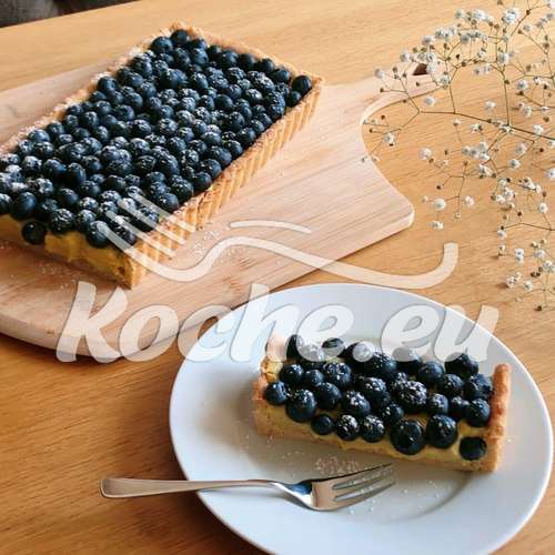 Heidelbeer Tarte mit Creme pâtissière