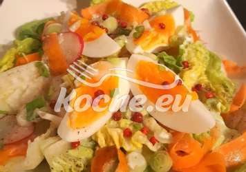 Fenchel-Salat mit Ei und Orangendressing