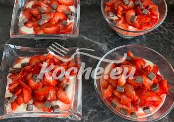Morgen Quarkcreme mit Erdbeerren